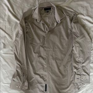 Report Collection Men's Dress Shirt — Light Taupe